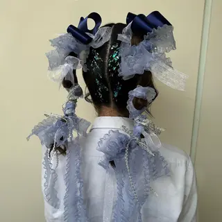 シールエクステ✨️韓 国羽エクステ🪽和希のヘアスタイル