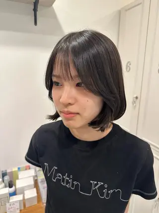 ミディアム nana l 韓国スタイル౨ৎのヘアスタイル