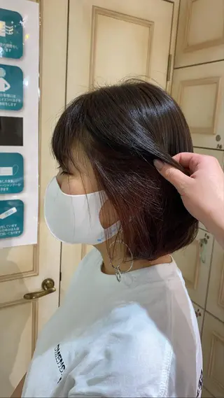 ミディアム ヘアアレンジ 透明感カラー 古山 結季🌙🖤のヘアスタイル