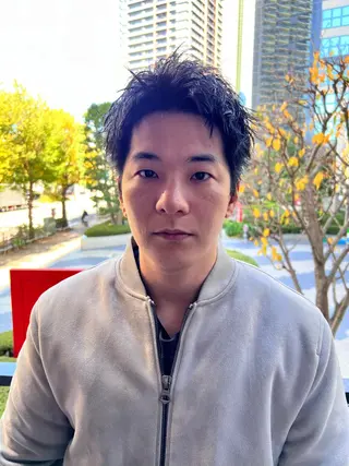 ショート パーマ メンズ 稲村侑斗ダウンパーマ メンズパーマのヘアスタイル
