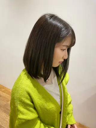 ミディアム カラー wakana / くびれカットのヘアスタイル