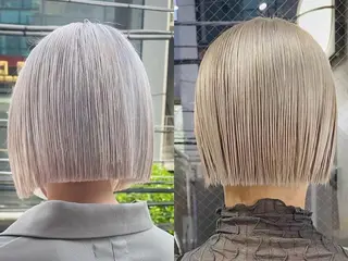ショート ARCANAブリーチ ダブルカラー🌟原宿のヘアスタイル