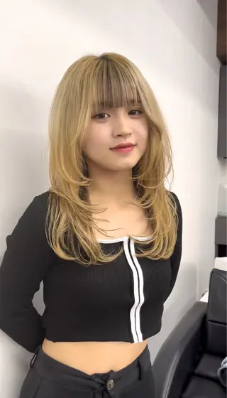 ロング 🇰🇷韓国レイヤー 韓国風ボブのヘアスタイル