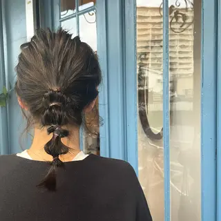 ミディアム 齋藤 樹里のヘアスタイル