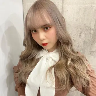 セミロング カラー SHURI❤️🔥 中/韓mix ♡のヘアスタイル