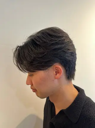 ミディアム メンズ 今在家 玲【艶髪スト レート/メンズ】のヘアスタイル