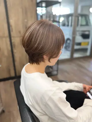 ショート カラー 🗻飯田誠也🗻 カットカラー得意のヘアスタイル