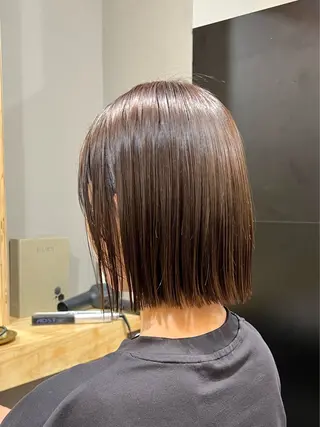 ショート カラー 神戸ボブ✂️ ioe三宮/田 伸佳のヘアスタイル