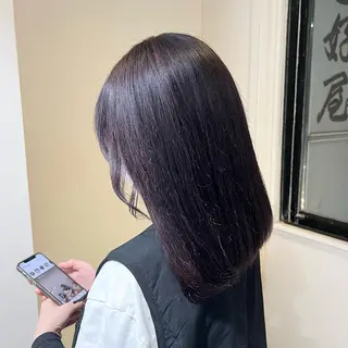 ミディアム カラー 髪質改善/韓国ヘア 顔まわり特化yutoのヘアスタイル