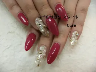 ロング ネイル ネイルサロン Cureのネイルデザイン