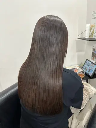 ロング 岡崎/レイヤーカット ／縮毛矯正/美髪のヘアスタイル