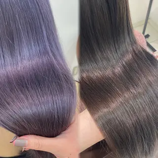 ロング カラー 透明感カラー 古山 結季🌙🖤のヘアスタイル