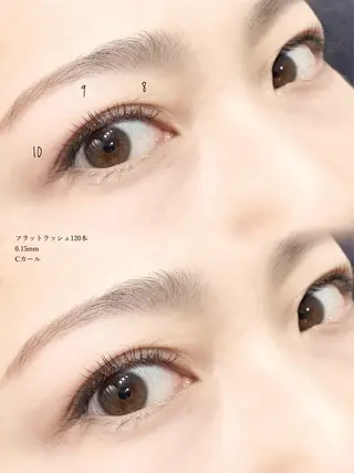 マツエク・マツパ 中村彩香 (エフドゥ)のマツエク・マツパデザイン