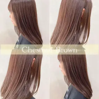 セミロング カラー 大和市の白髪ぼかし 職人￤柳川拓哉のヘアスタイル
