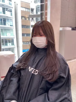 ロング カラー ヘアアレンジ Over hair_ misakiのヘアスタイル