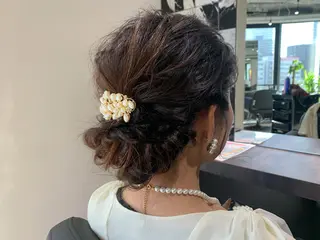 ロング ヘアアレンジ ショート/脱白髪染め ☆宇﨑悠実のヘアスタイル