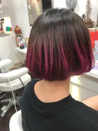 ショート カラー 岩谷/ブリーチ 🪽透明感カラーのヘアスタイル