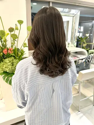 セミロング パーマ デジタルパーマ 🌀ボブ　萩原　龍のヘアスタイル