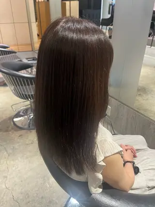 ロング カラー 須藤　優真 切りっぱなしボブのヘアスタイル
