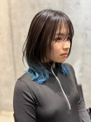 ミディアム カラー 西川 賢一のヘアスタイル