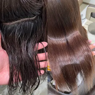 セミロング 【メンズパーマ✨️ 髪質改善矯正】岩城のヘアスタイル