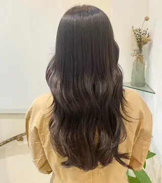 ロング カラー 髪質改善カラー🤍 エクステ✨君島由実子のヘアスタイル