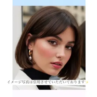 ミディアム 内田 めいのヘアスタイル