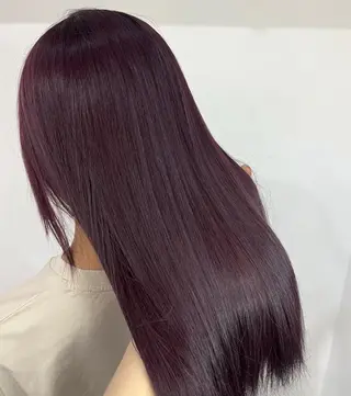 カラー 韓国風レイヤーカラー ライムのヘアスタイル