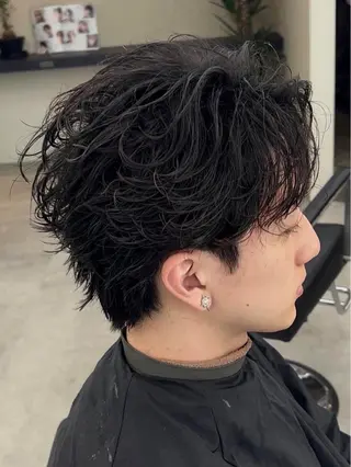 パーマ 【メンズ特化】 韓国風／歩夢🔥のヘアスタイル