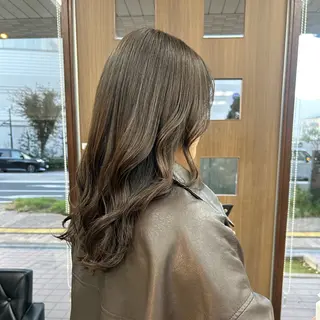 ロング ダブルカラー/韓国 ヘア/さわのあかねのヘアスタイル