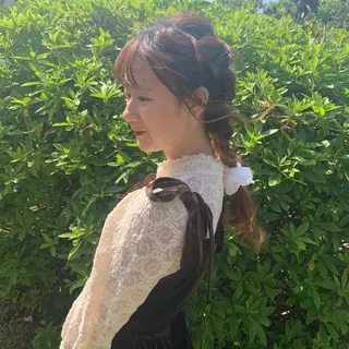 セミロング Toiro所属・🤎小顔レイヤー /ベージュ🤎友香のヘアスタイル