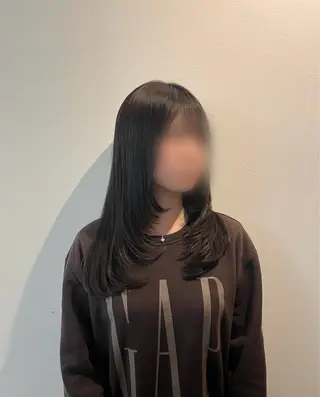 🎀韓国レイヤー/ 🫧暖色/暗髪カラーのヘアスタイル