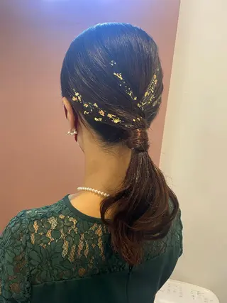 セミロング ヘアアレンジ pep natsumiのヘアスタイル