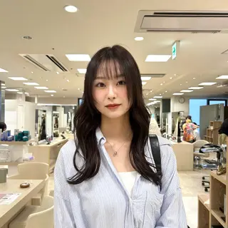 ロング カラー ヘアアレンジ/ベー ジュchiakiのヘアスタイル