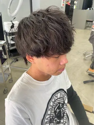 ショート パーマ メンズ メンズ専門サロン wokeのヘアスタイル