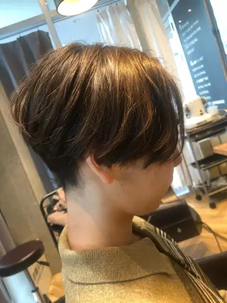 ショート メンズ 🌈艶カラー× メンズパーマ永埜🌈のヘアスタイル