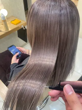 セミロング 本厚木パーマ&ブリー チMEN'Sショートのヘアスタイル