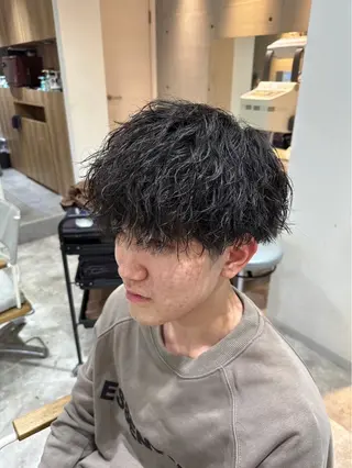 ショート パーマ メンズ 【色気×韓国ヘア】 DAISUKEのヘアスタイル