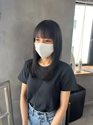 セミロング ウルフ レイヤー パーマ🪐MANAのヘアスタイル