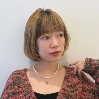 ショート 🎀Wカラー/ピンク /ベージュ🎀ゆらのヘアスタイル
