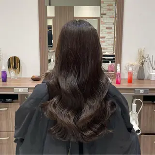 ロング カラー ヘアアレンジ 𓍯暖色/韓国風 田中沙羅‎𓍯のヘアスタイル