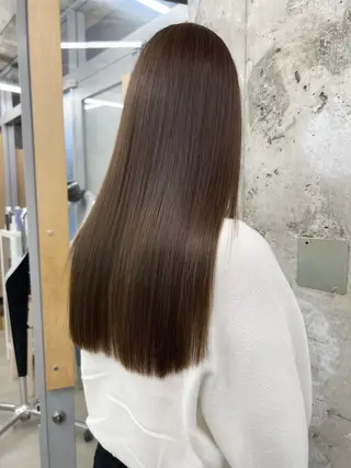 ミディアム カラー パーマ ヘアアレンジ ヘアケア特化型サロン newi 梅田のヘアスタイル
