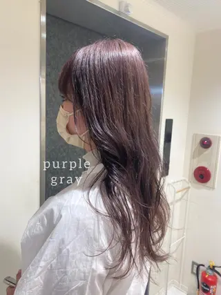 セミロング カラー ヘアアレンジ ボブ /ニュアンス/ satomi🧸💖のヘアスタイル