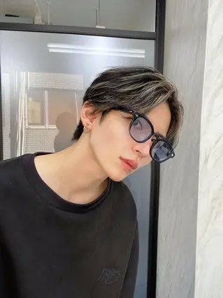 ミディアム カラー メンズ ミルボンAujua認定サロン Ria OSAKA 梅田所属・メンズ特化/ マンツーマン/Ryuのヘアスタイル