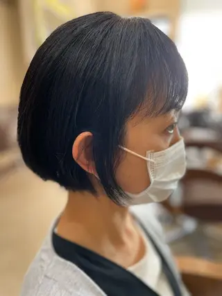 ショート パーマ カラー/フリーランス 鈴木 亜紀子のヘアスタイル