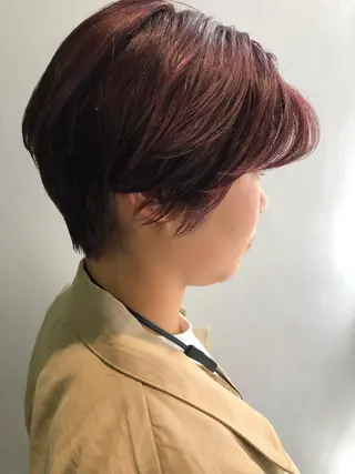 ショート 低ダメージパーマ ケアパーマ/武田明大のヘアスタイル