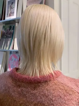 ミディアム カラー ケアブリーチ特化 same 🦈のヘアスタイル