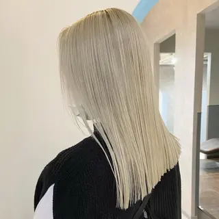 セミロング カラー 奈良天理 mihoのヘアスタイル