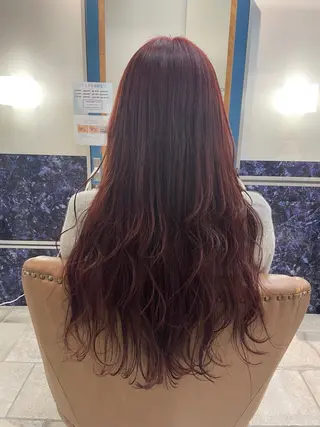 ロング カラー 🍒透明感カラー/ 艶カラー/さくら🍒のヘアスタイル