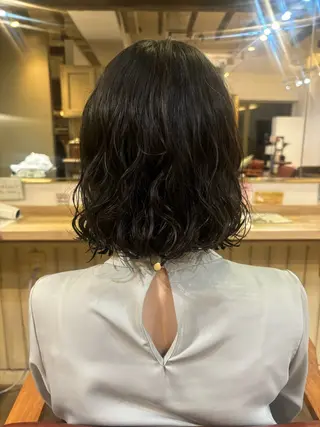 ミディアム パーマ 戸丸 絵夢のヘアスタイル